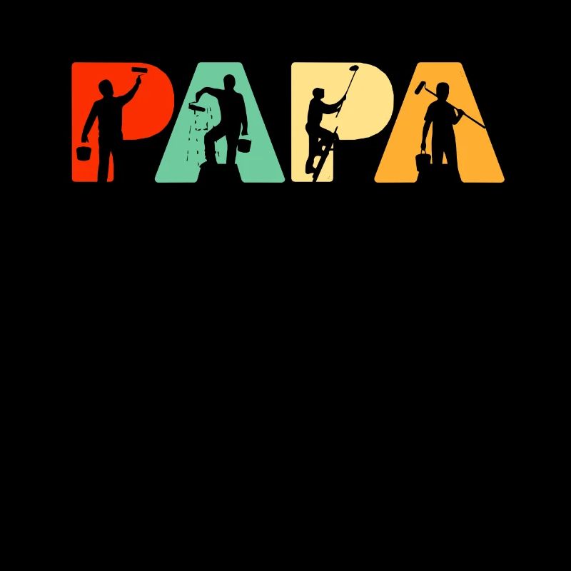 Funny Papa Painter Father's Day Gift for Dad