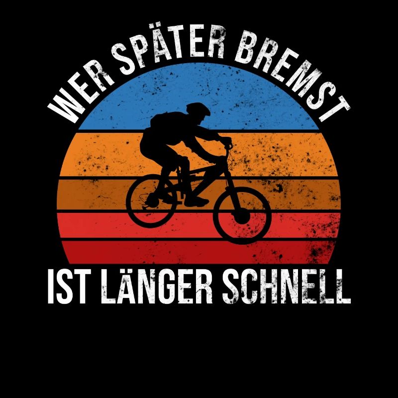 Wer später bremst ist länger schnell Downhill mtb