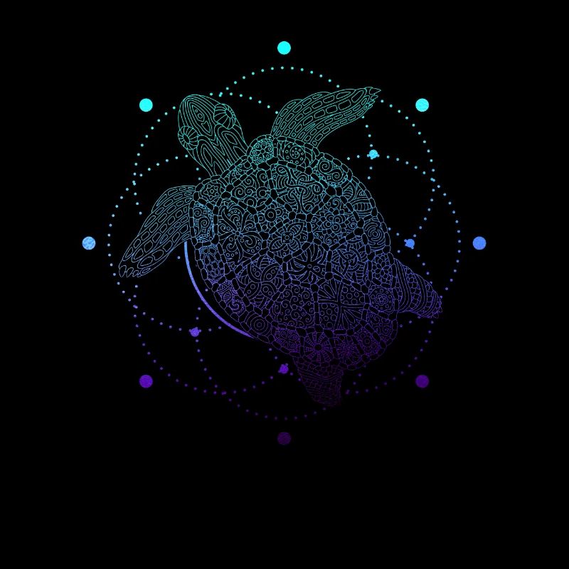 Tribal Turtle Ocean Diving Gift