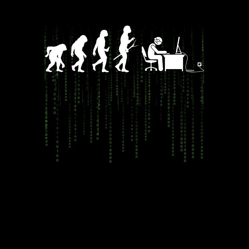 Evolution Ordinateur Détrissement Bürarbeit Cadeau