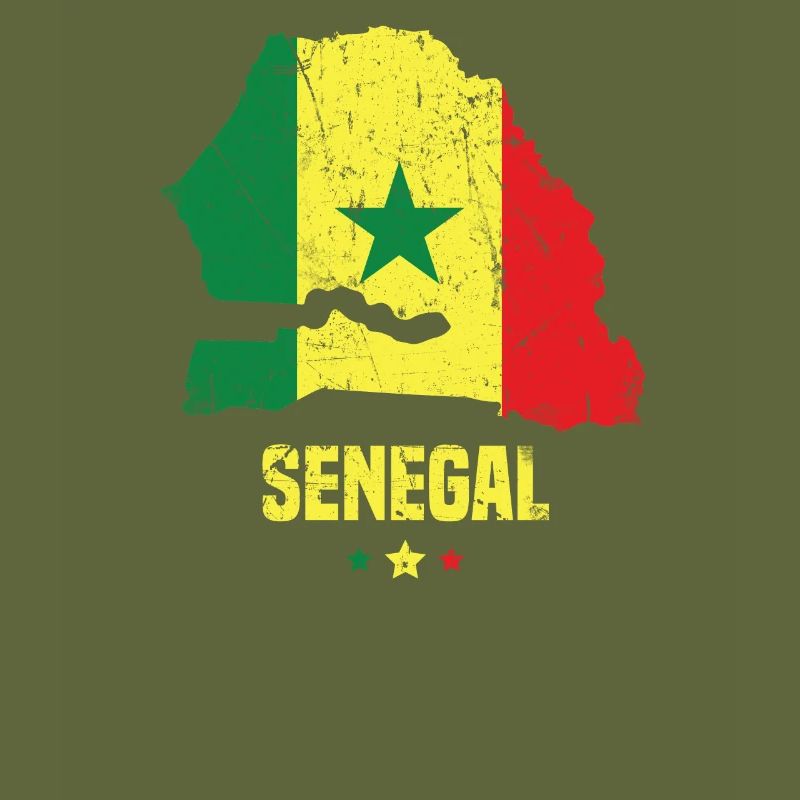 Sénégal Drapeau sénégalais