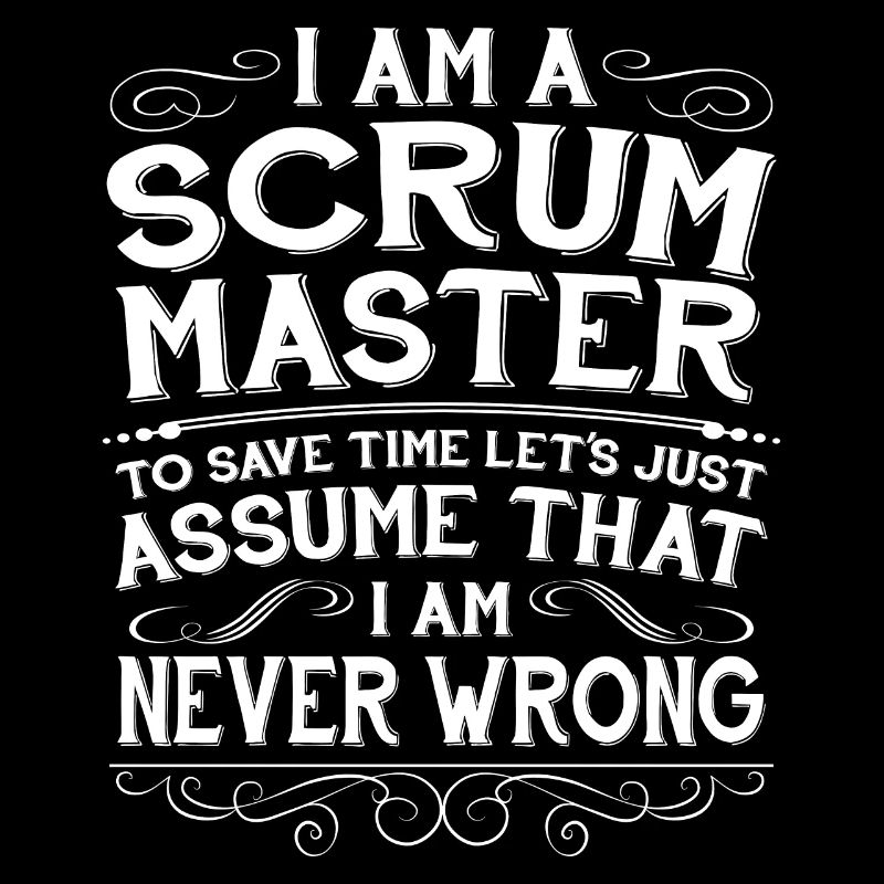 Lustiger Scrum Master Computer