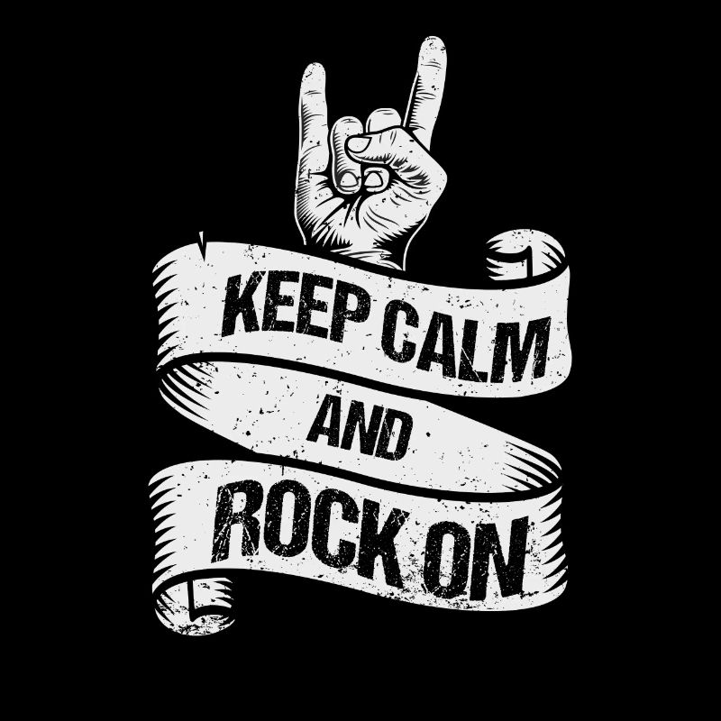 Keep Calm and Rock on RockMusik Cadeau pour rock