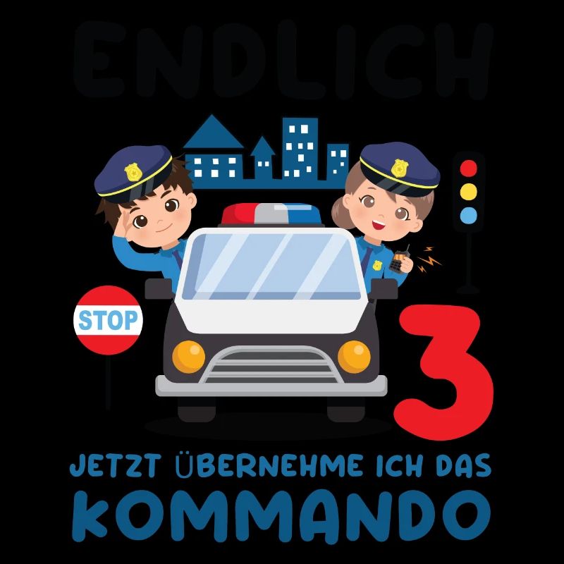 Kinder 3. Geburtstag Endlich 3, Polizei
