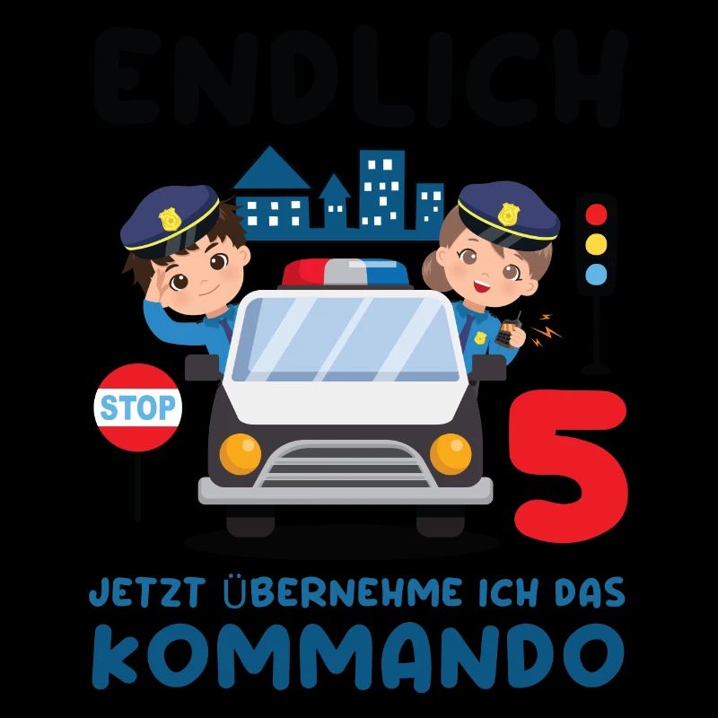 Kinder 5. Geburtstag Endlich 5, Polizei