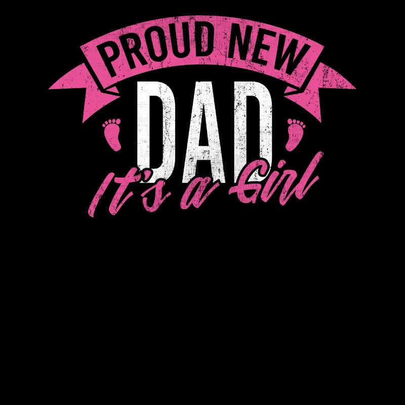 Stolzer Neuer Vater Ist Ein Mädchen Design Daddy