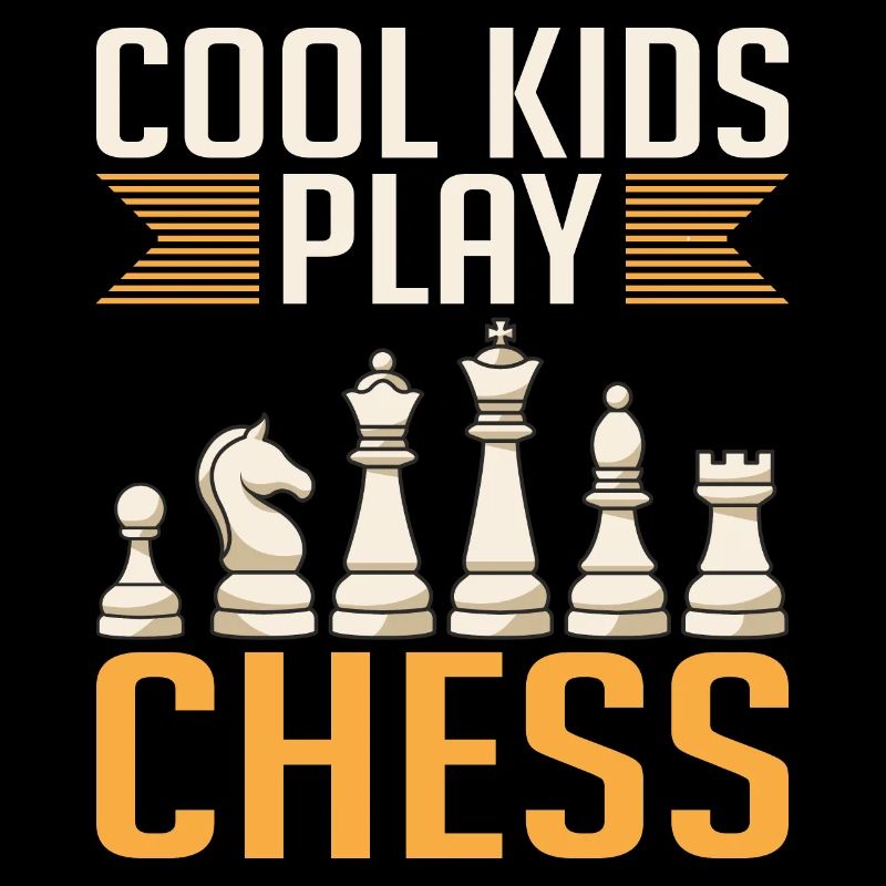 Les enfants cool jouent aux échecs