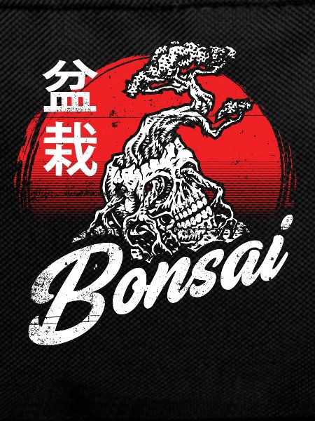 Bonsai Skull Gardening Calligraphy Design