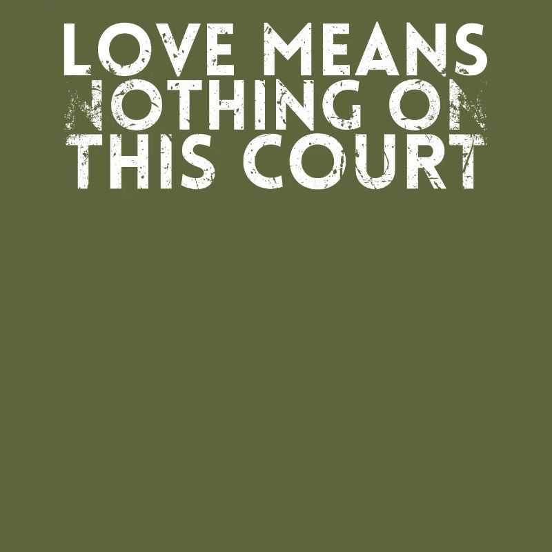 Love means nothing on this square design for