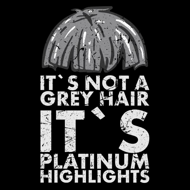 It's not gray hair, it's platinum for