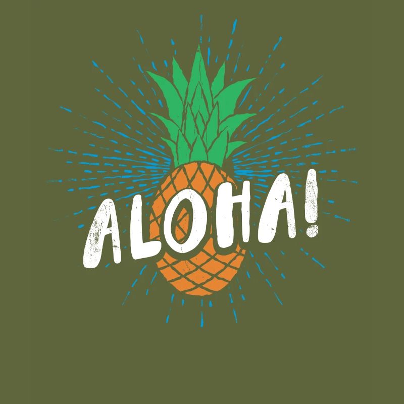 Aloha pineapple design For beach lovers pineapple