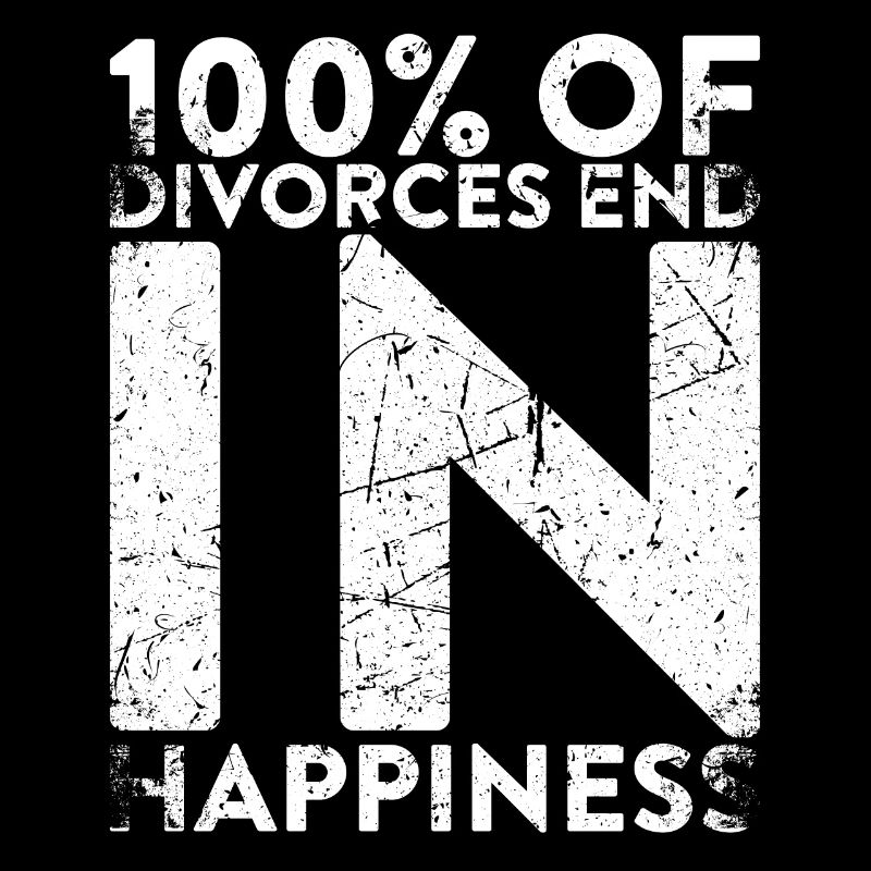 100% des divorces se terminent avec de la chance pour le
