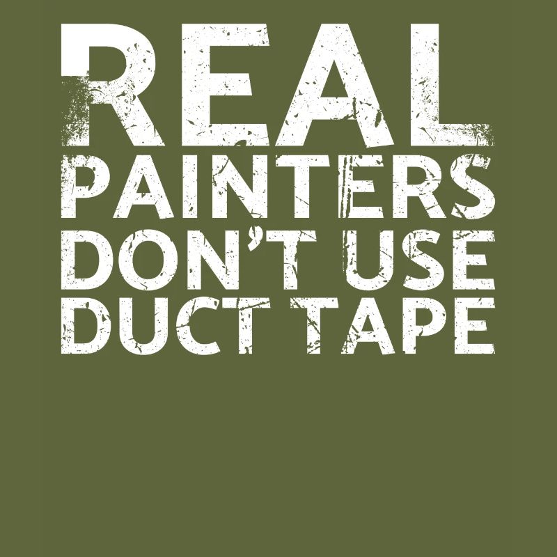 Real painters do not use tape design for
