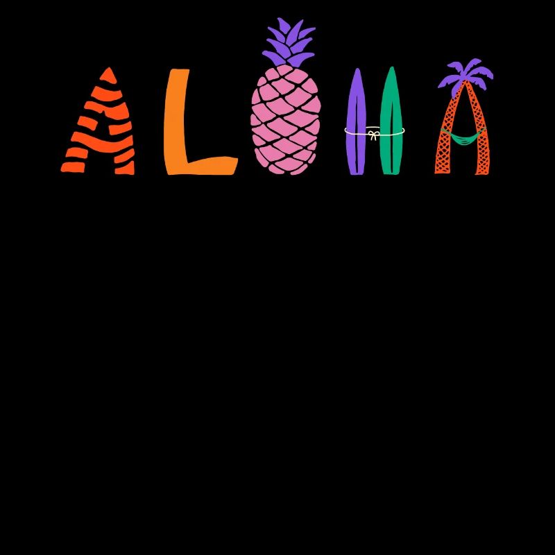 Aloha pineapple design for beach lovers pineapple
