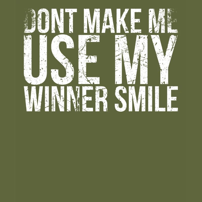 Ne me laissez pas utiliser mon design de sourire gagnant
