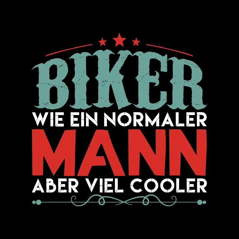 Old School Biker Chopper Motorradfahrer