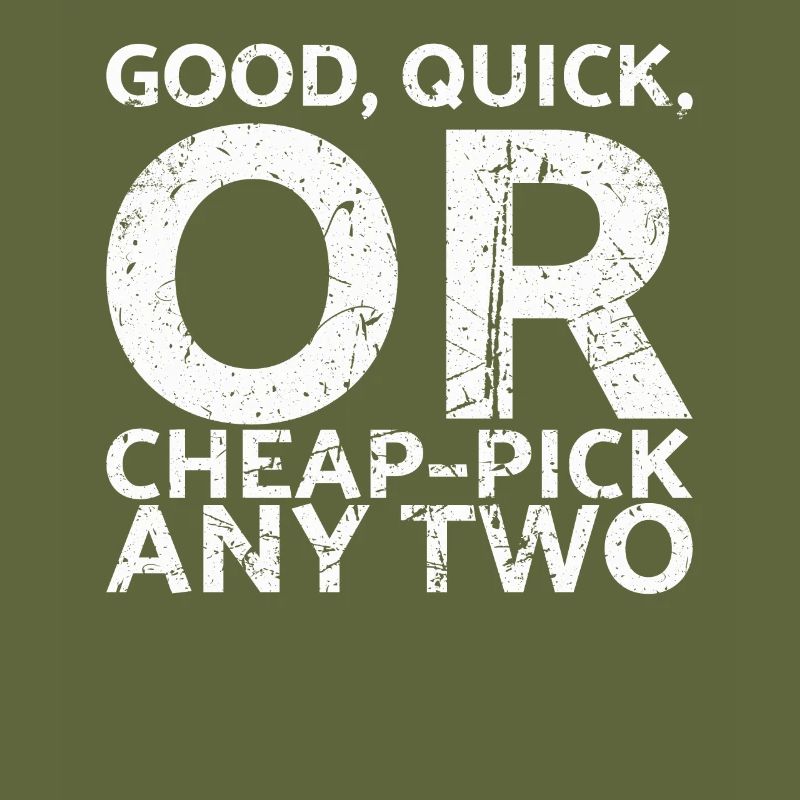Gut, Schnell Oder Günstig Wählen Sie Zwei