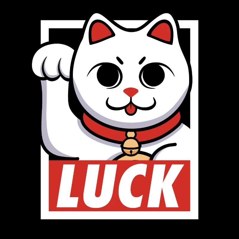 Glück Katze