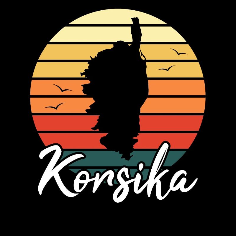 Korsika Insel Frankreich Urlaub Retro Geschenk