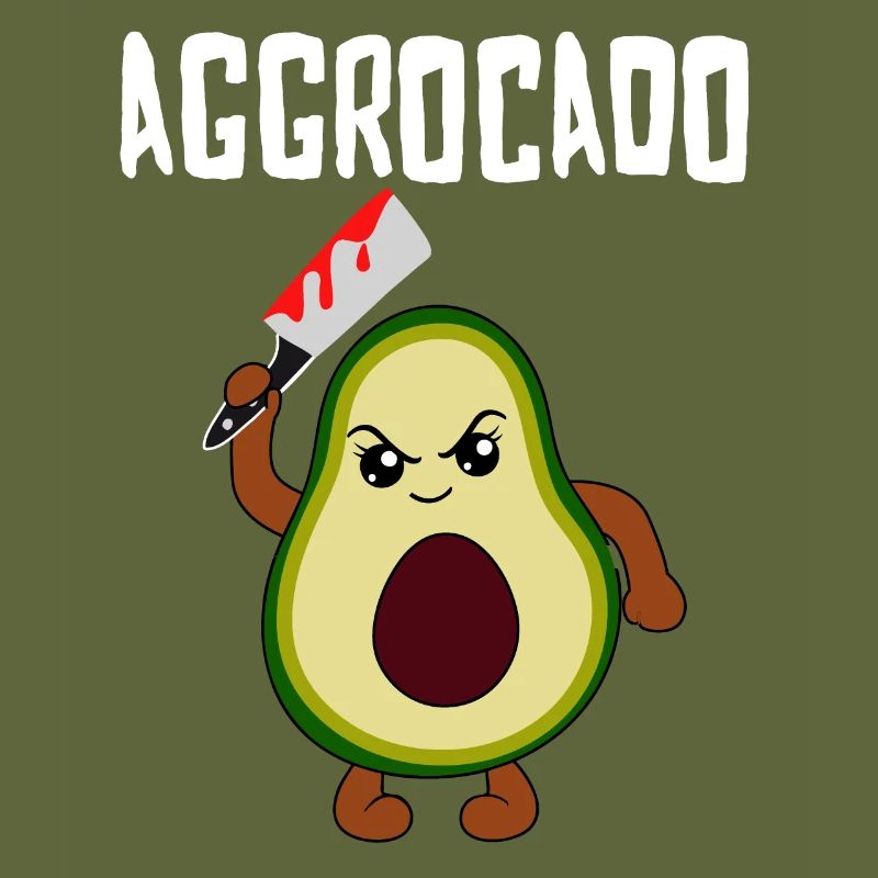 Evil Avocado Funny Vegetable Fruit Gift