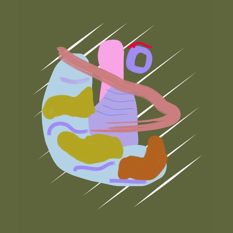 Brush vector design abstrait avec nez