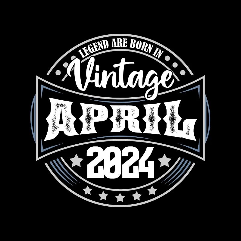 April 2024. Geburtstagsgeschenk April 2024 April