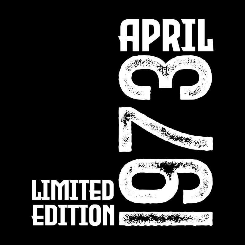 Gift April 1973. Birthday April 1973. April.
