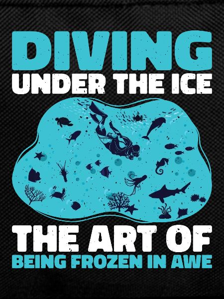 Diving under the ice, loons