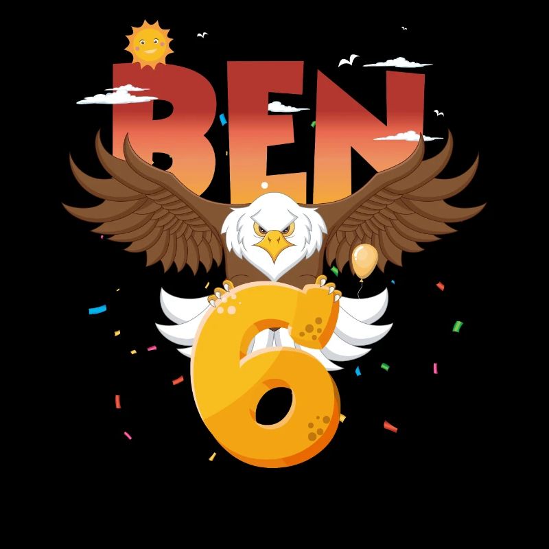 Bald eagle design for sixth birthday