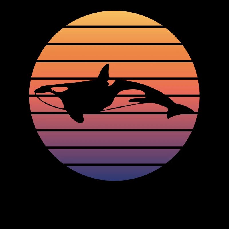 Killer Whale Silhouette Sunset