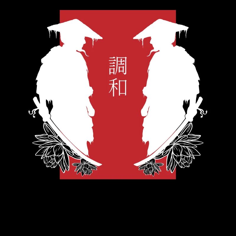 Samurai Duell Spiegelung Kampf Ästhetik
