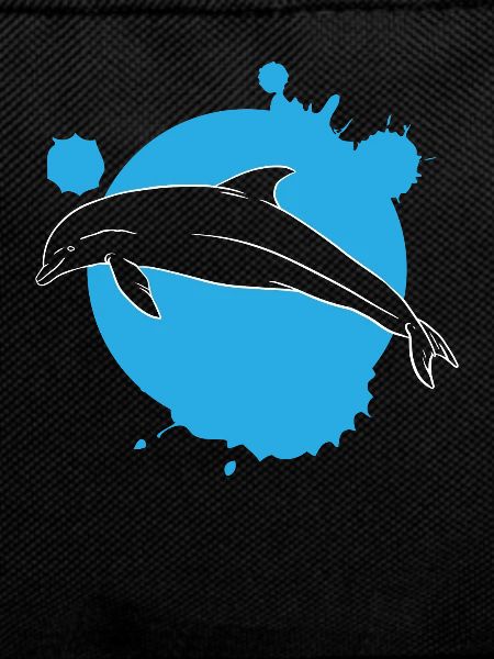 Stylish Dolphin Art Paint Splash