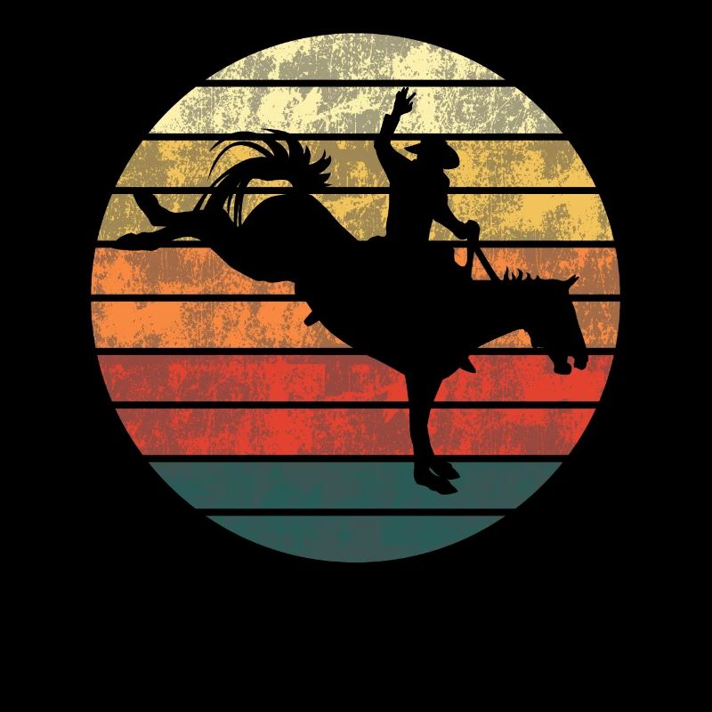 Rodeo Evening Shine Silhouette