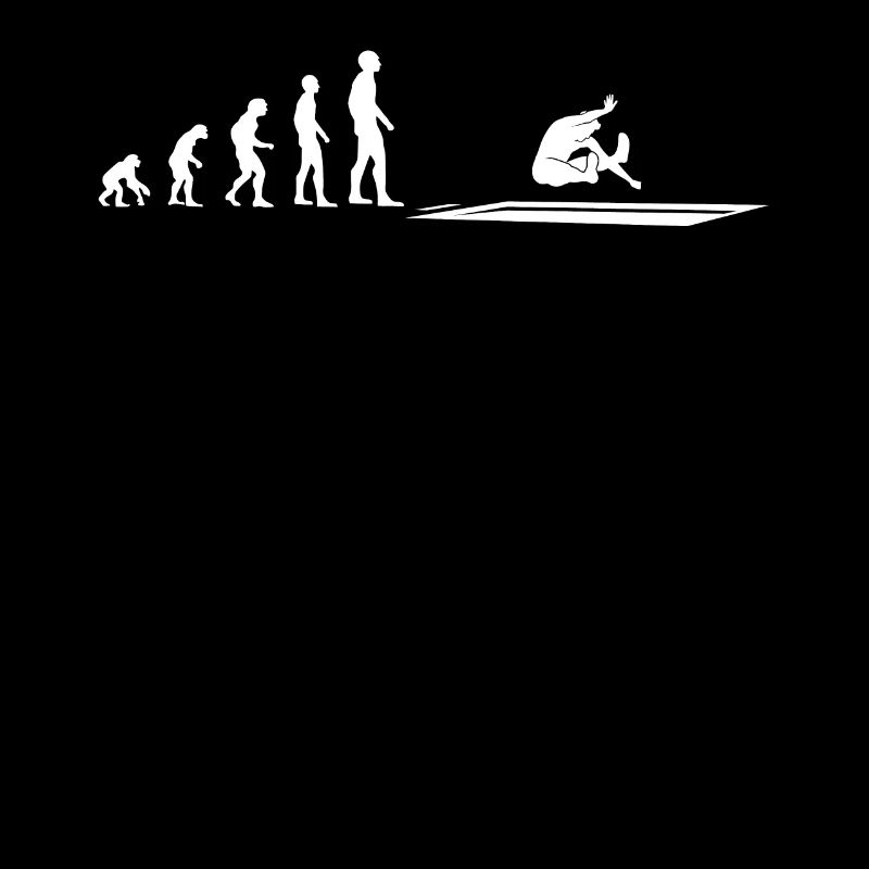 Athlète de saut en longueur Evolution - Cadeau