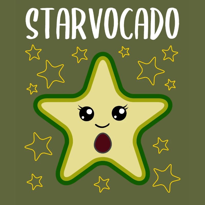 Avocado Star Funny Vegetable Fruit Gift