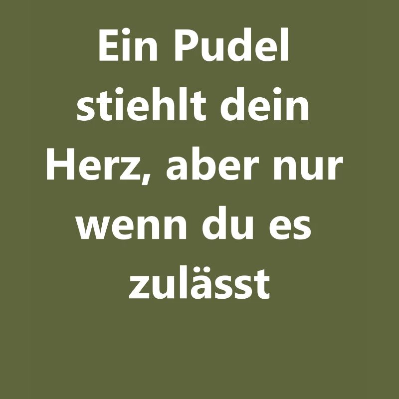 Süßes Pudel-Herz-Geschenk
