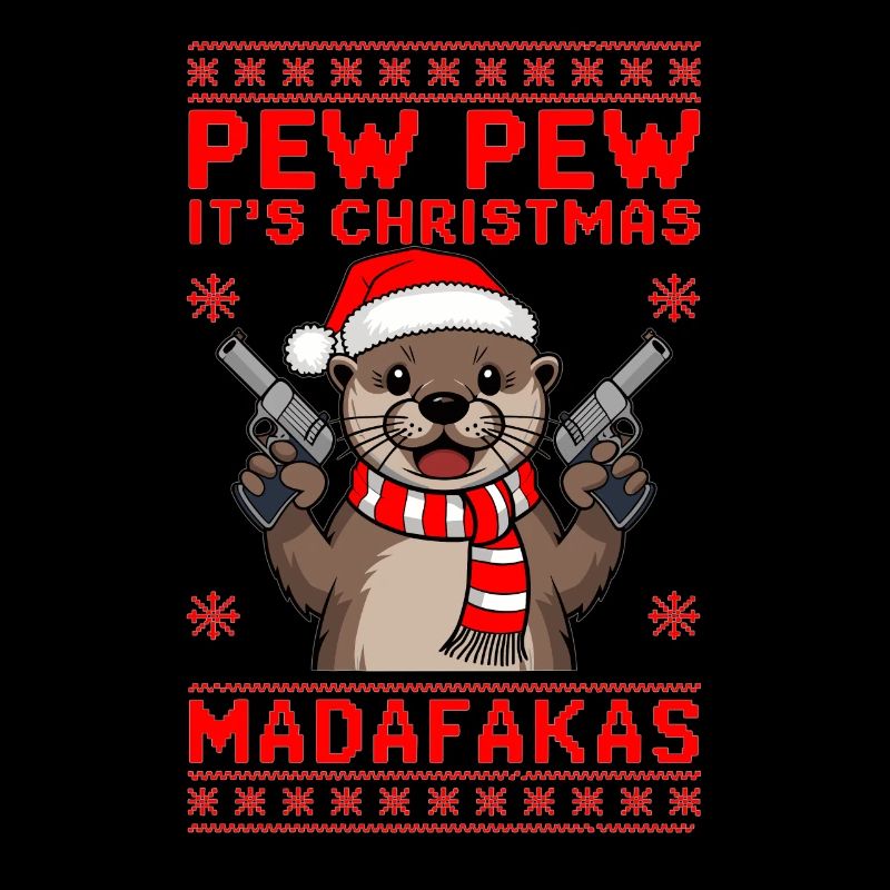 Lustiger Weihnachts-Otter