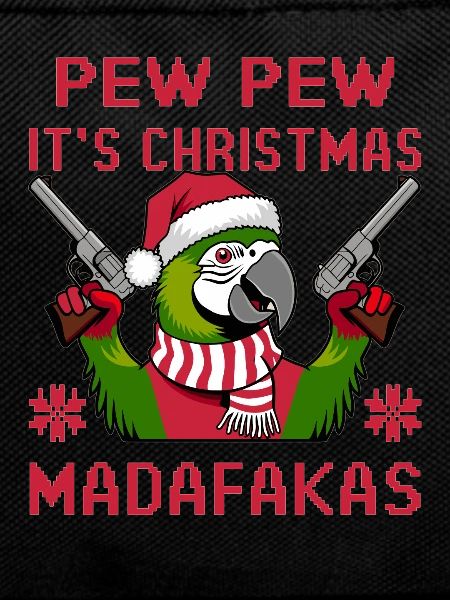 Funny Christmas parrot