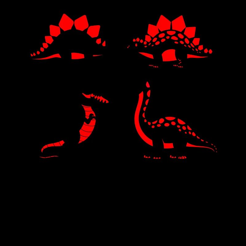 Contrasting baby dinosaurs