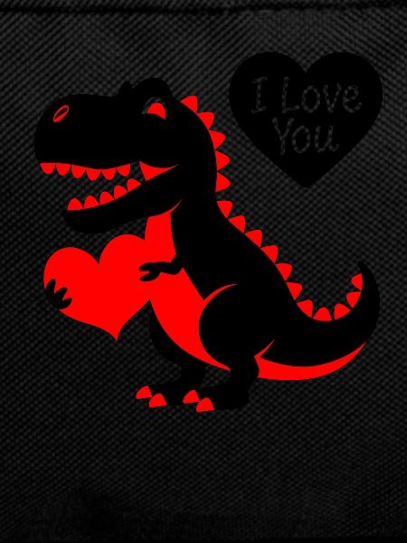 High-contrast Baby-t-rex
