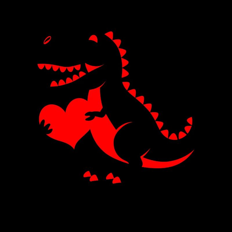 High-contrast Baby-t-rex