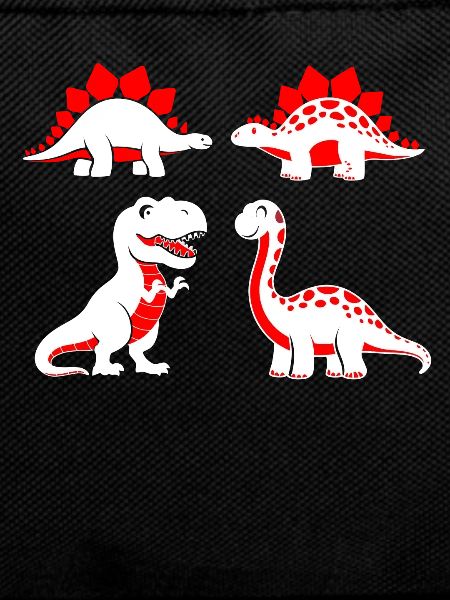 Contrasting baby dinosaurs