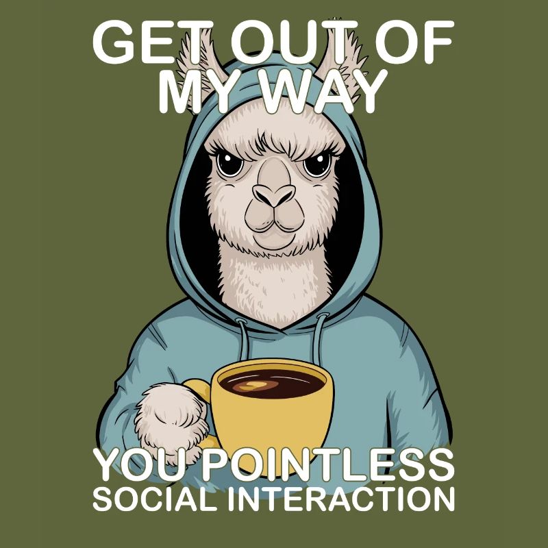 Avoid Me Funny Llama Alpaca
