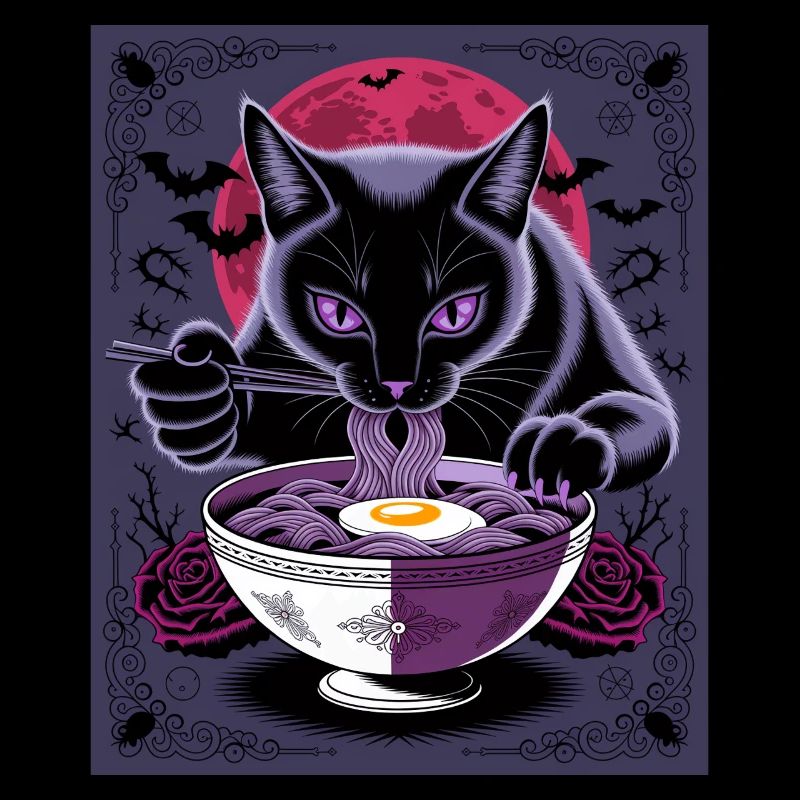 Kawaii Katze Ramen Nudeln Anime Katze
