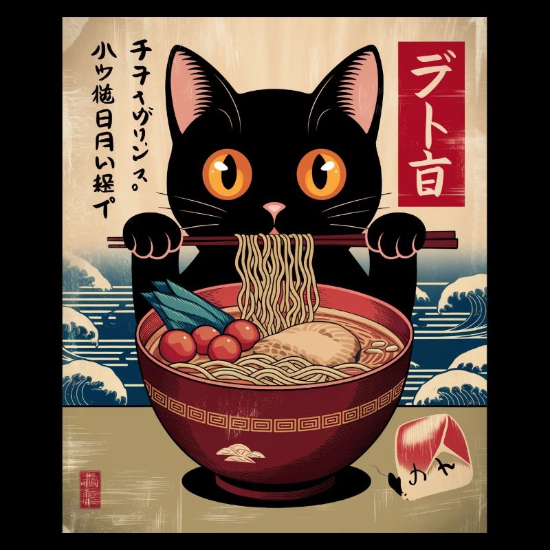 Kawaii Katze Ramen Nudeln Anime Katze