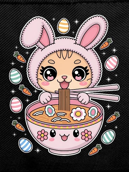 Easter Kawaii Anime Cat Ramen