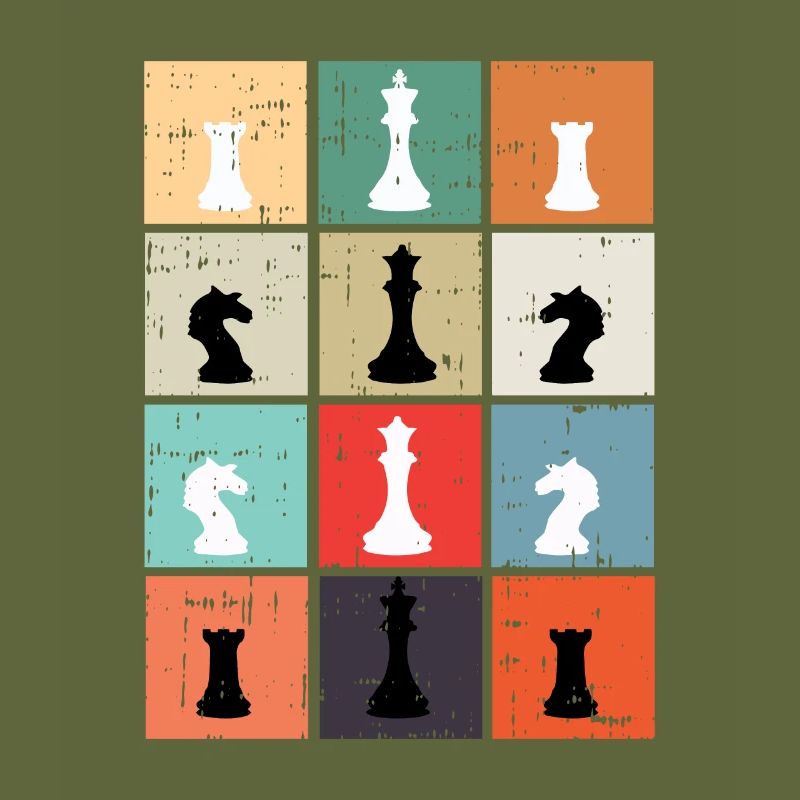 Chess chess board king queen knight gift