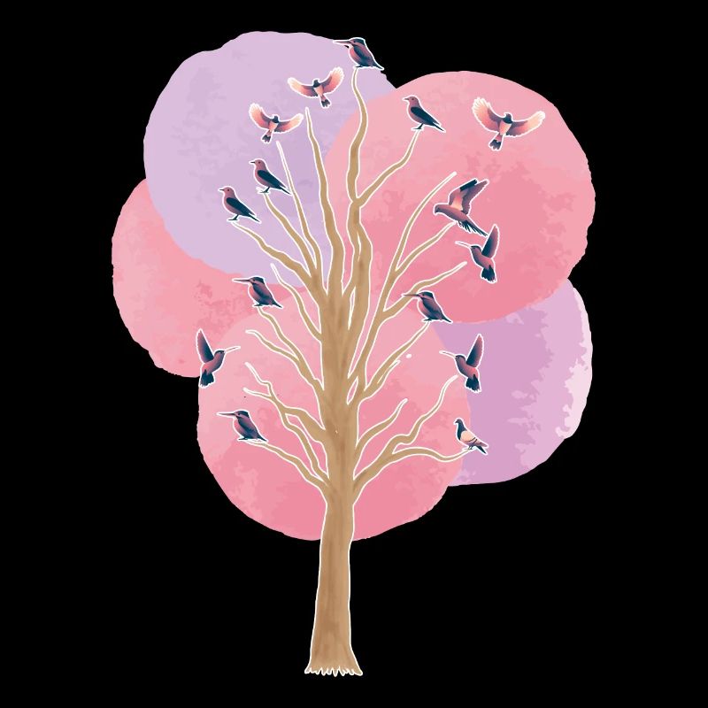 oiseau arbre oiseaux Observer l’essaim d’oiseau Cadeau