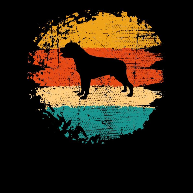Rottweiler dog lover Retro vintage Gift idea