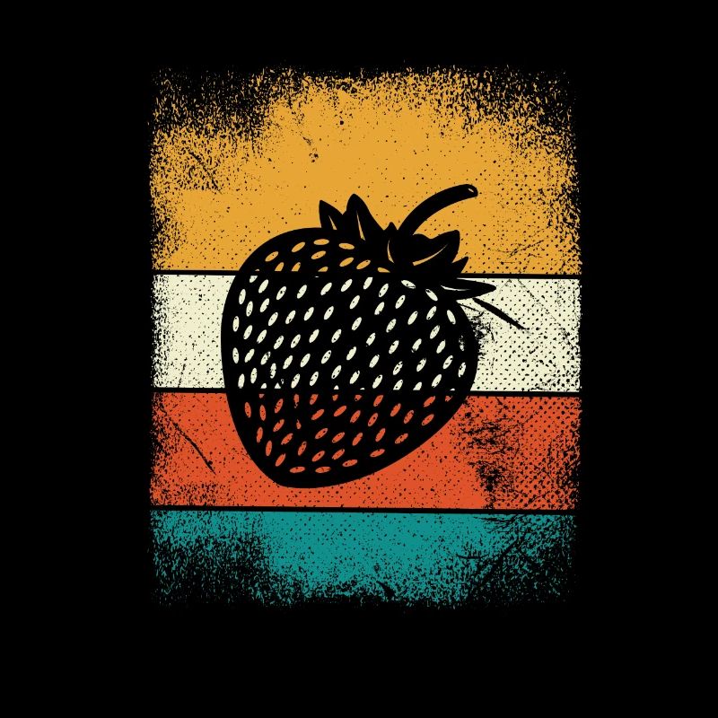 Strawberry Fruit Lover Retro Healthy Idée cadeau
